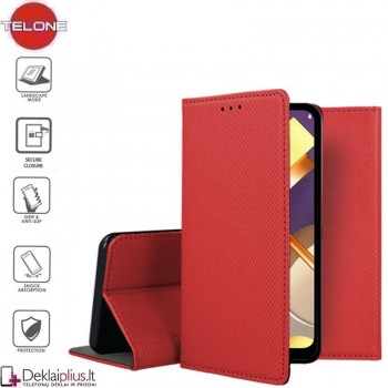 Telone smart magnet atverčiamas dėklas - raudonas (Lg K22)